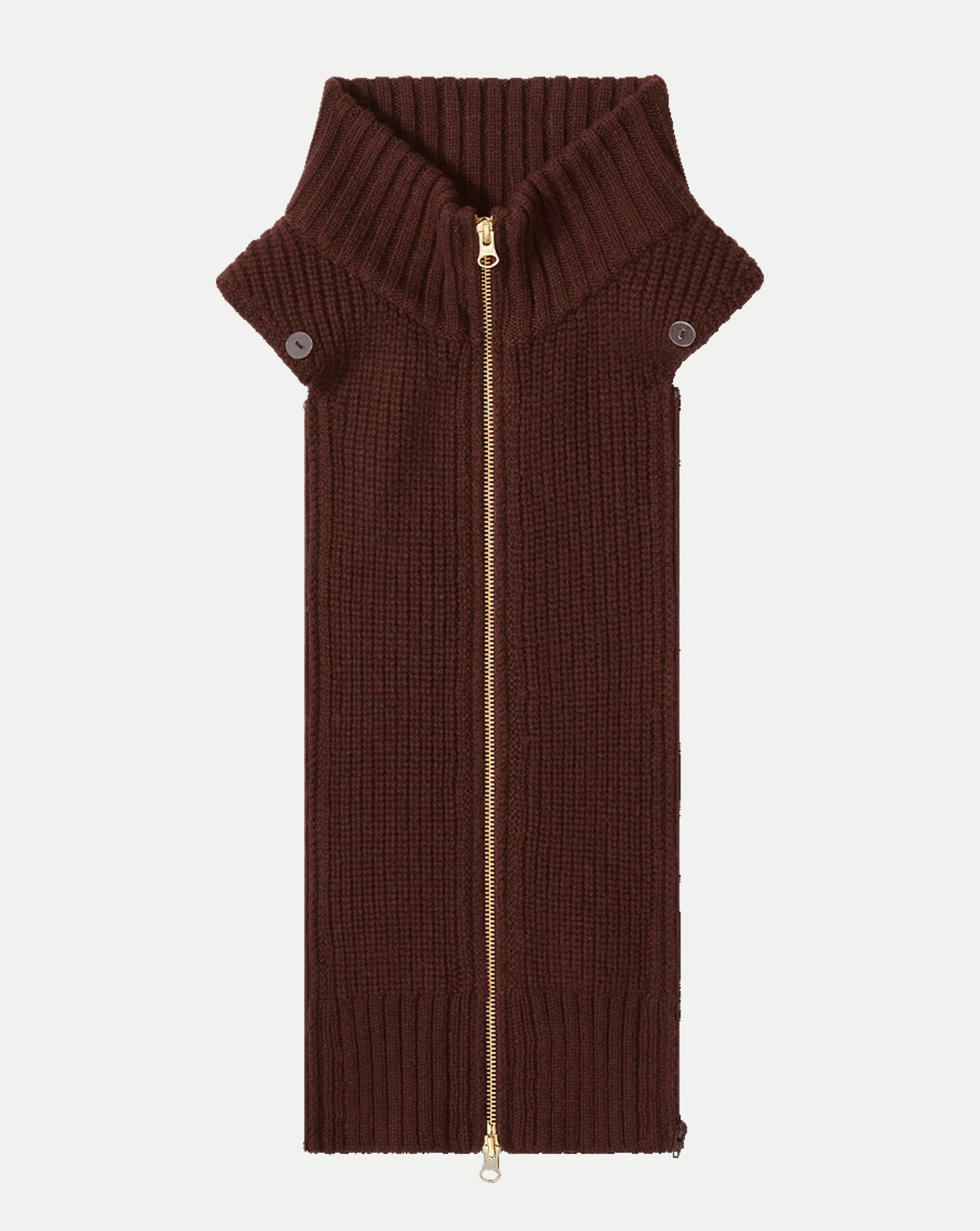 Veronica Beard Chalmers Cashmere Dickey - Raisin