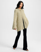 Veronica Beard Rozan Metallic Knit Jacket - Gold