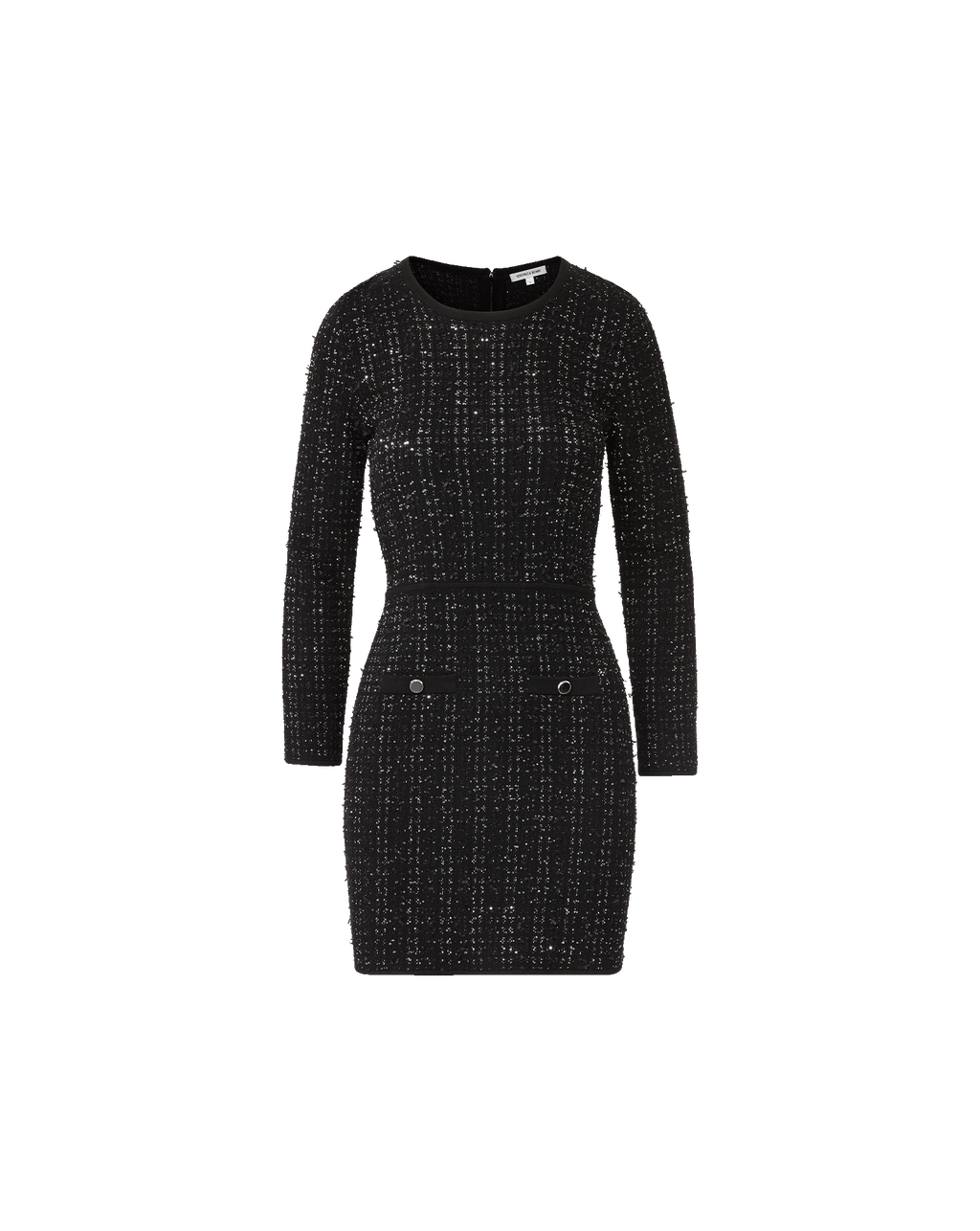 Veronica Beard Channing Knit Mini Dress Black