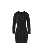 Veronica Beard Channing Knit Mini Dress Black