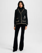 Veronica Beard Ceriani Tweed Jacket - Black