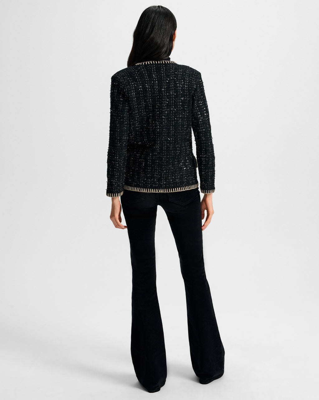 Veronica Beard Ceriani Tweed Jacket - Black