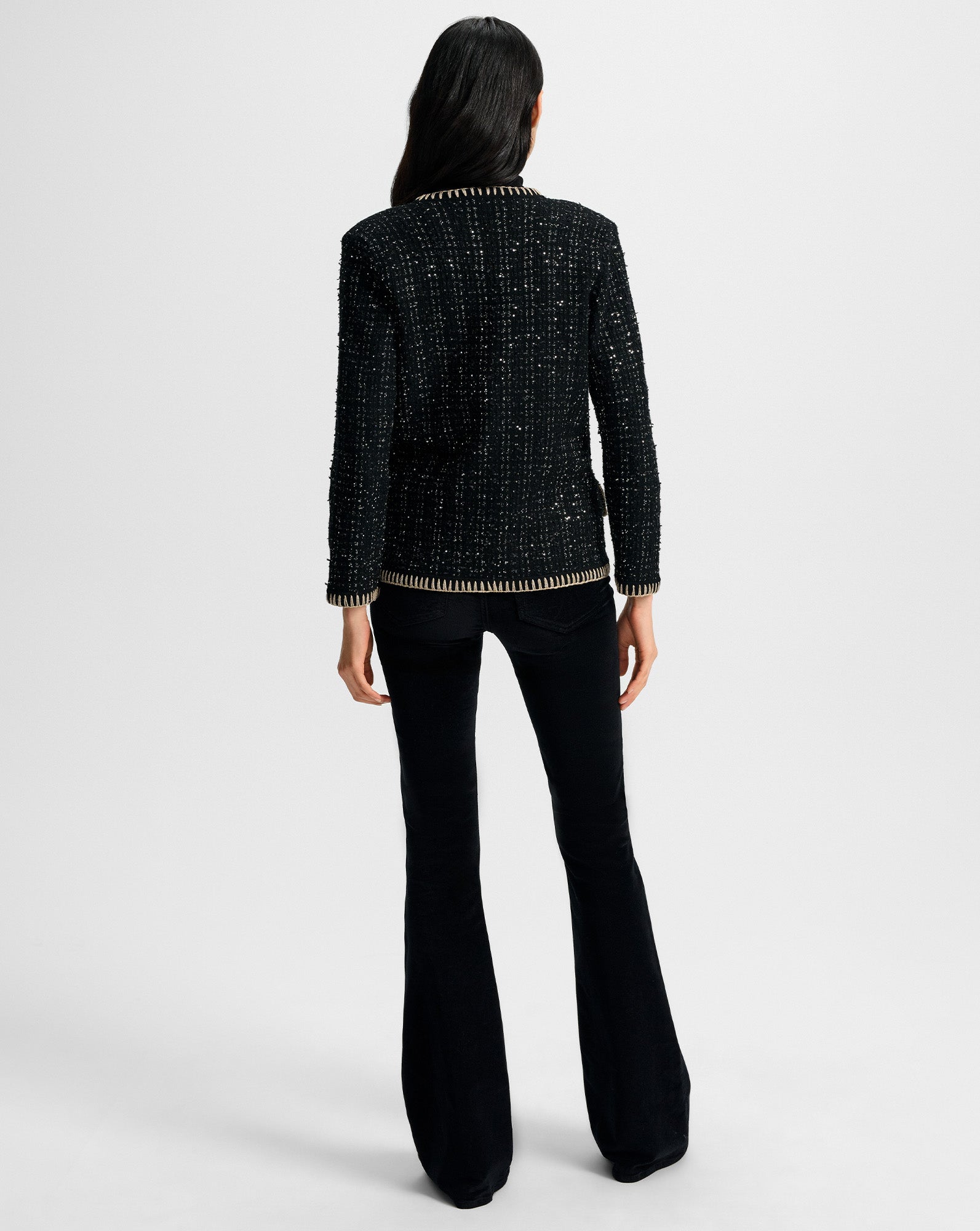 Veronica Beard Ceriani Tweed Jacket - Black