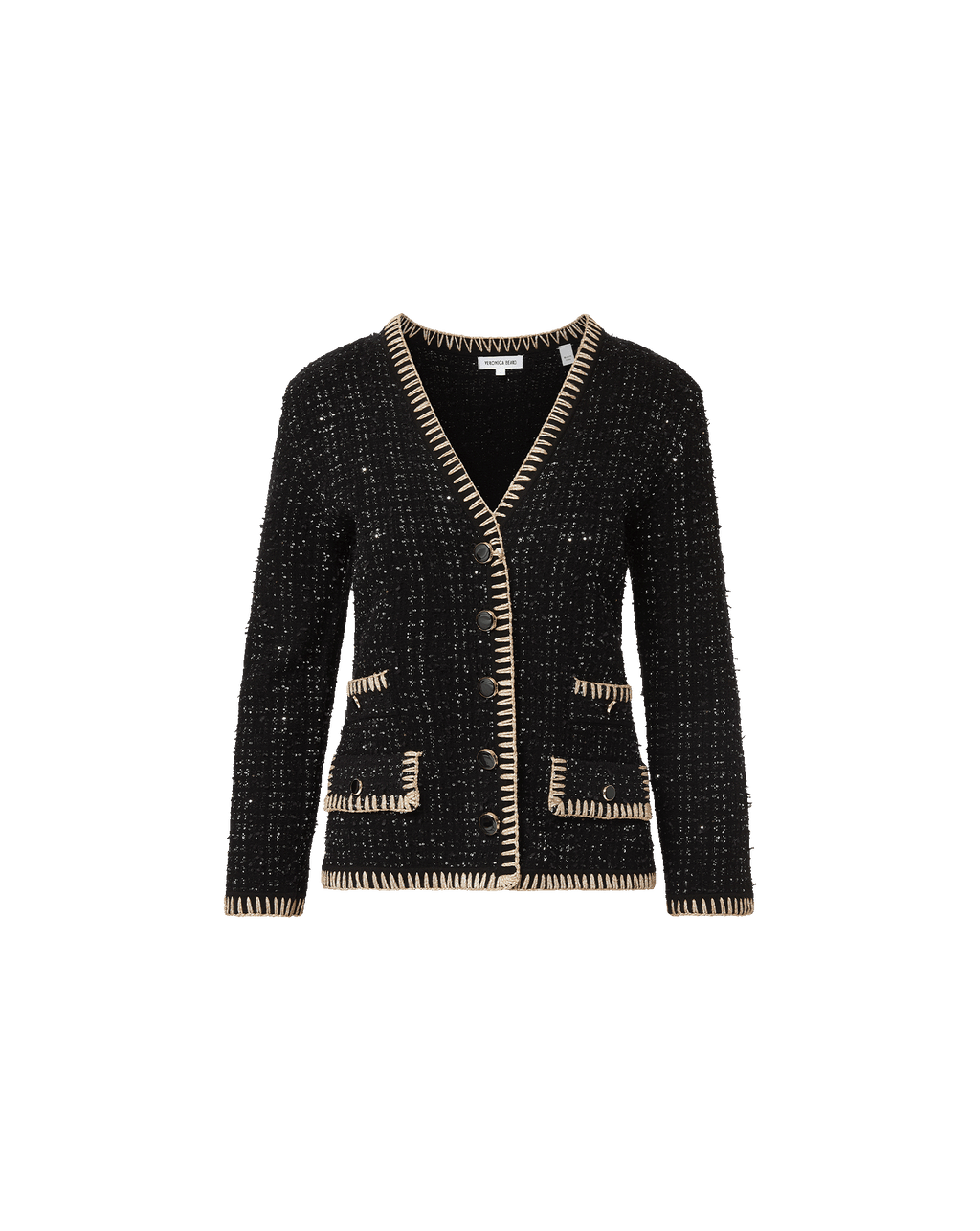 Veronica Beard Ceriani Tweed Jacket Black
