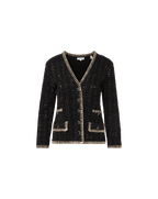 Veronica Beard Ceriani Tweed Jacket Black