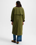 Veronica Beard Dietz Wax-Coated Field Coat - Army