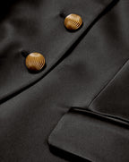 Veronica Beard Cynthia Satin Tailored Jacket - Black