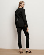 Veronica Beard Cynthia Satin Tailored Jacket - Black