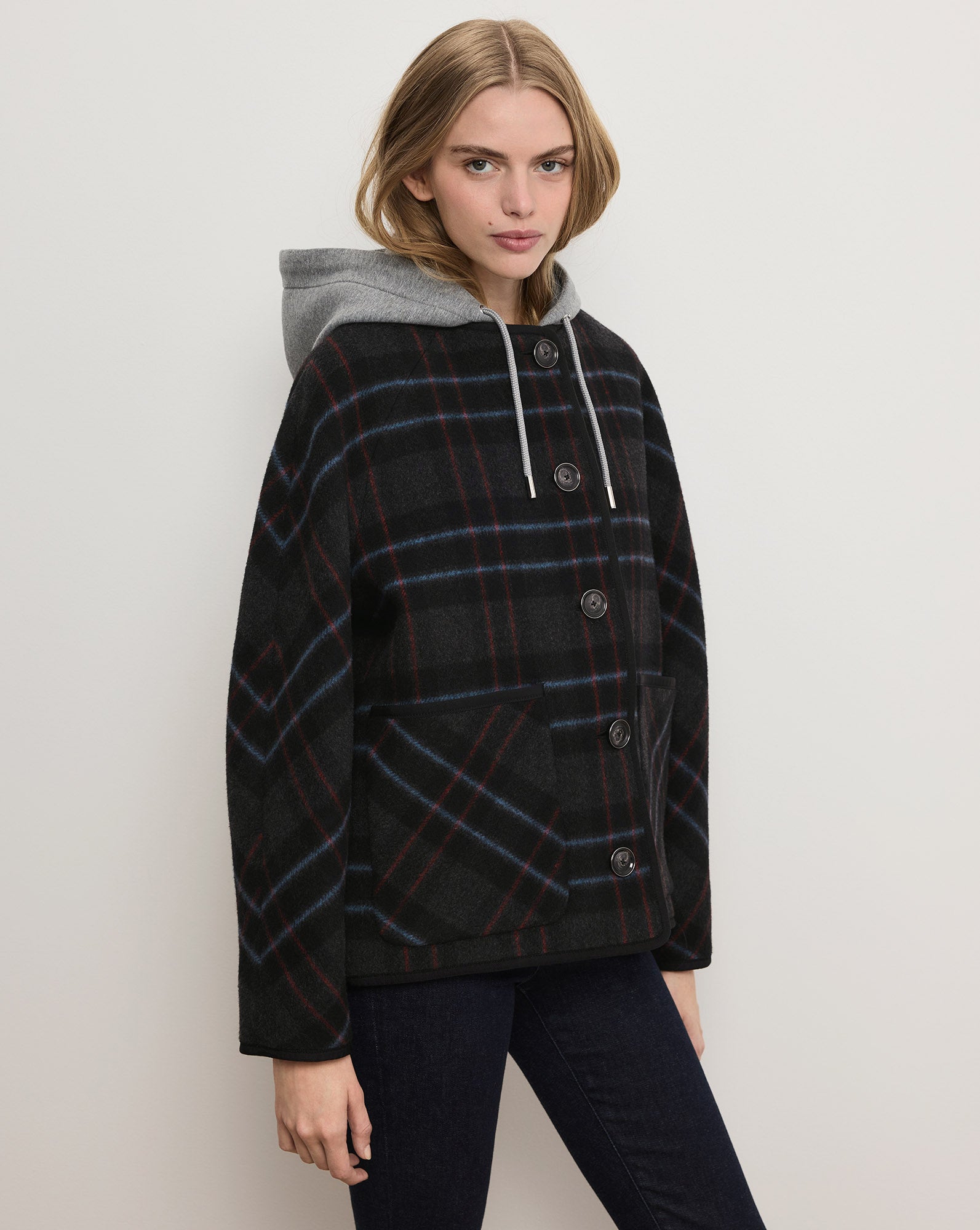 Veronica Beard Martine Dickey Scarf Coat