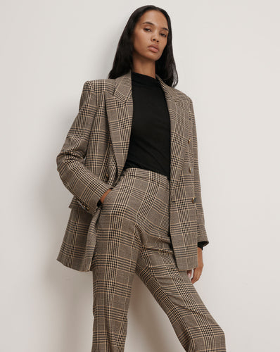 Veronica Beard Rhys Houndstooth Dickey Jacket - Black Multi
