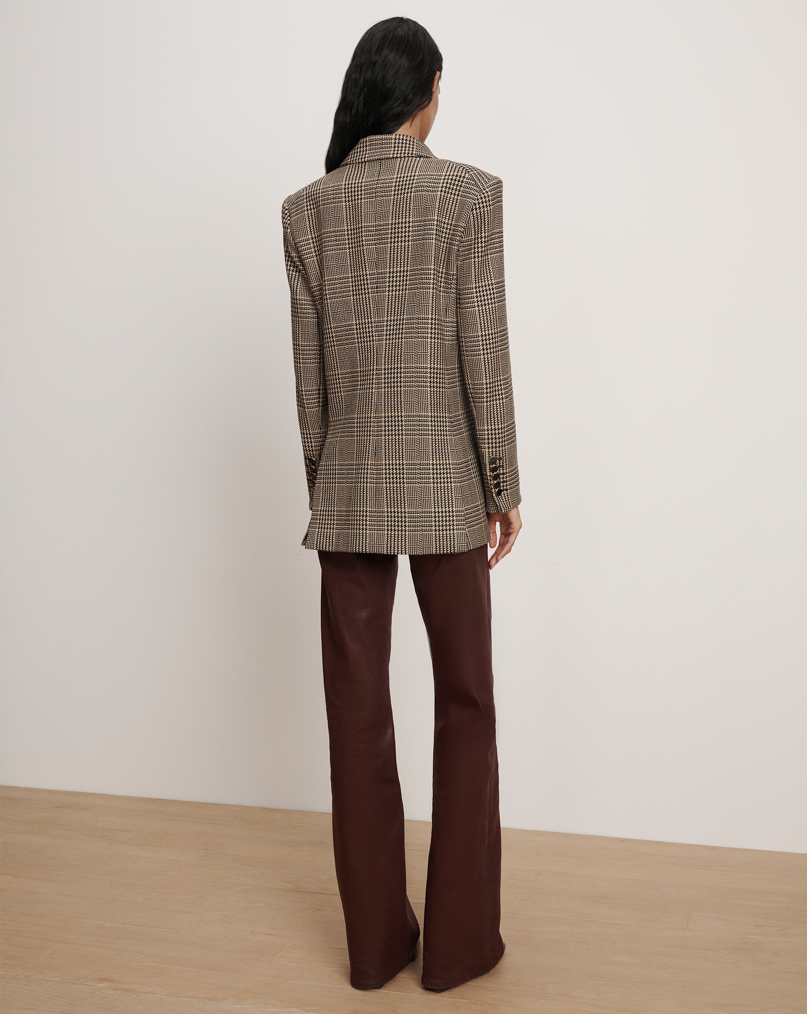 Veronica Beard Rhys Houndstooth Dickey Jacket - Black Multi