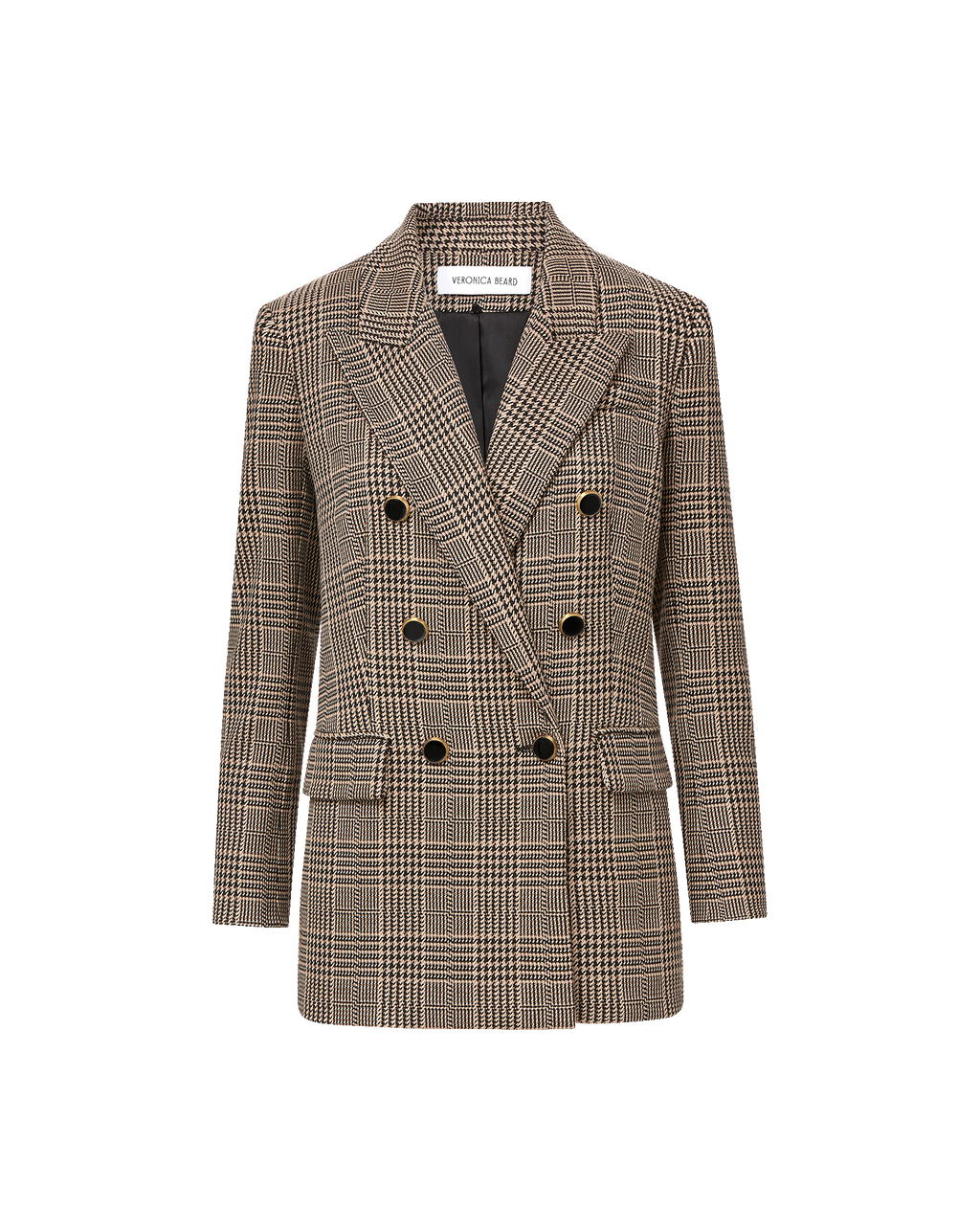 Veronica Beard Rhys Houndstooth Dickey Jacket - Black Multi