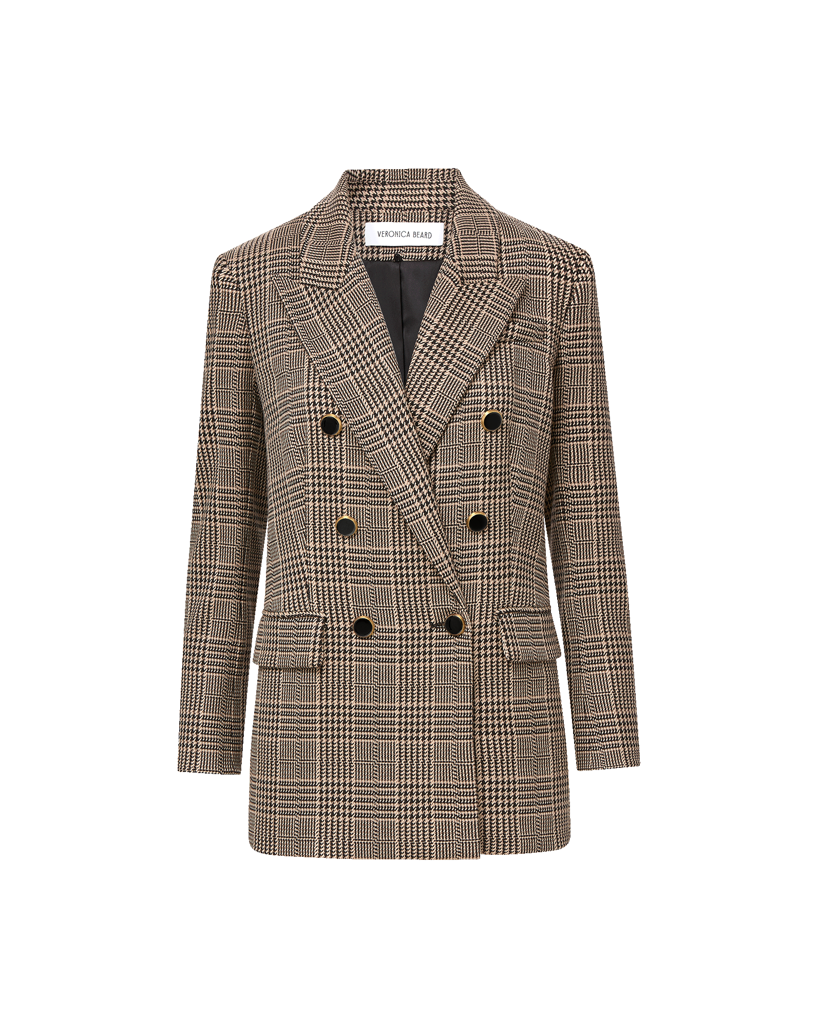 Veronica Beard Rhys Houndstooth Dickey Jacket - Black Multi