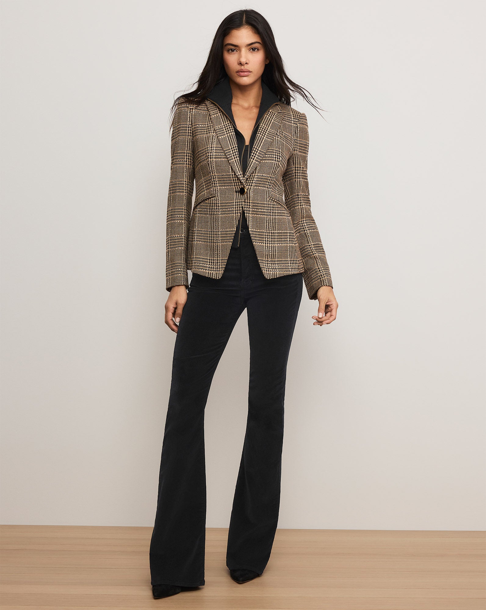 Veronica Beard Kendryn Embellished Dickey Jacket - Black Multi