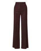 Veronica Beard Giovanna Wide-Leg Pant - Dark Currant Melange