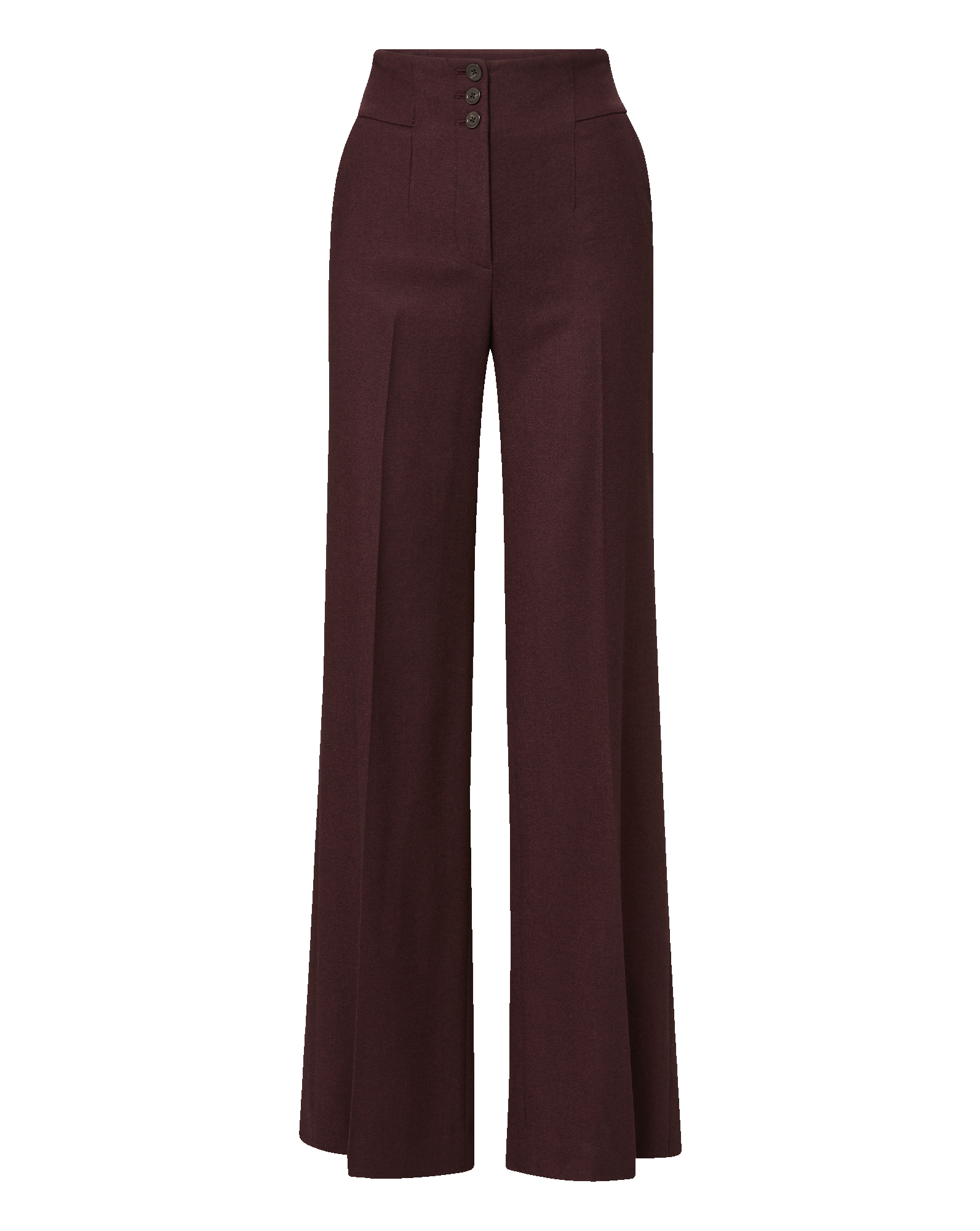 Veronica Beard Giovanna Wide-Leg Pant - Dark Currant Melange