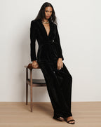 Veronica Beard Issel Velvet Jacket - Black