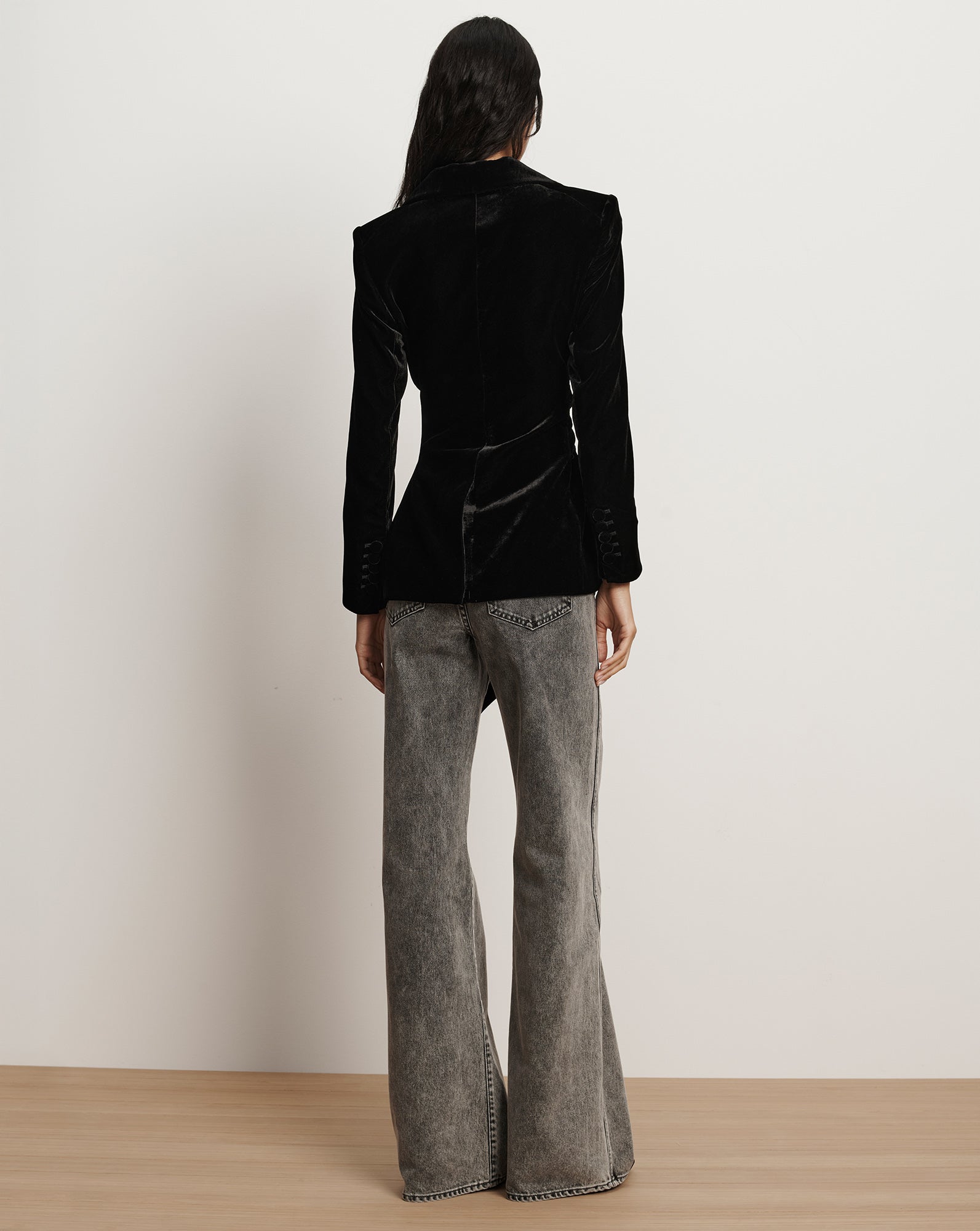 Veronica Beard Issel Velvet Jacket - Black