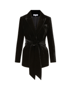 Veronica Beard Issel Velvet Jacket - Black