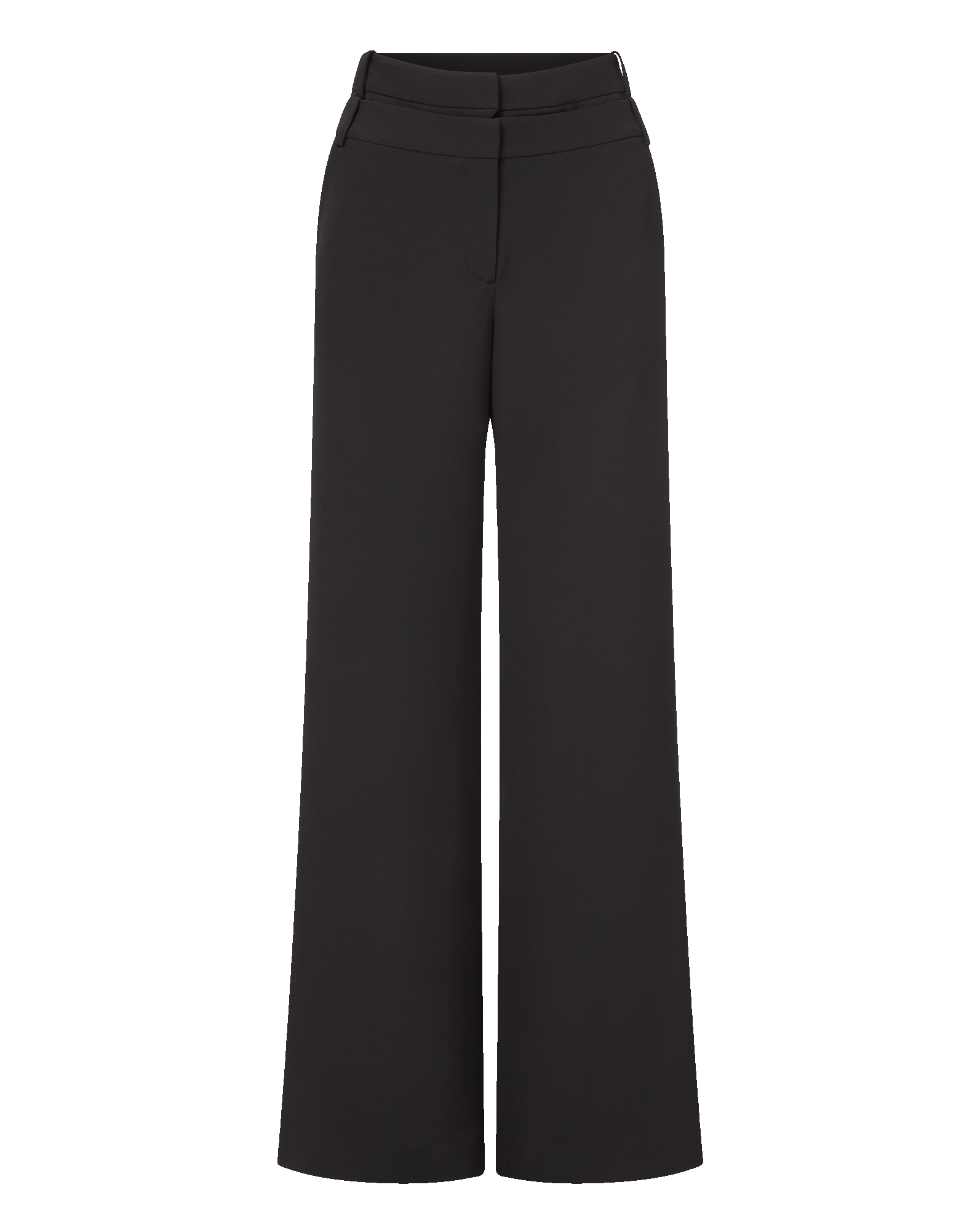Veronica Beard Tonelli Double-Waistband Pant - Black