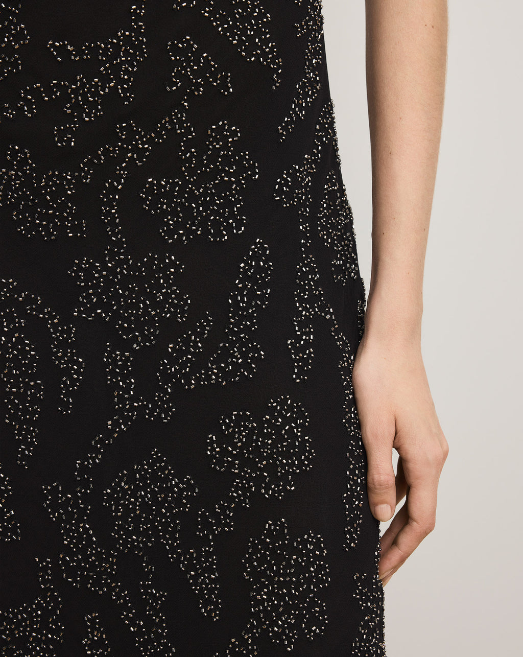 Veronica Beard Sylven Beaded Maxi Dress - Black