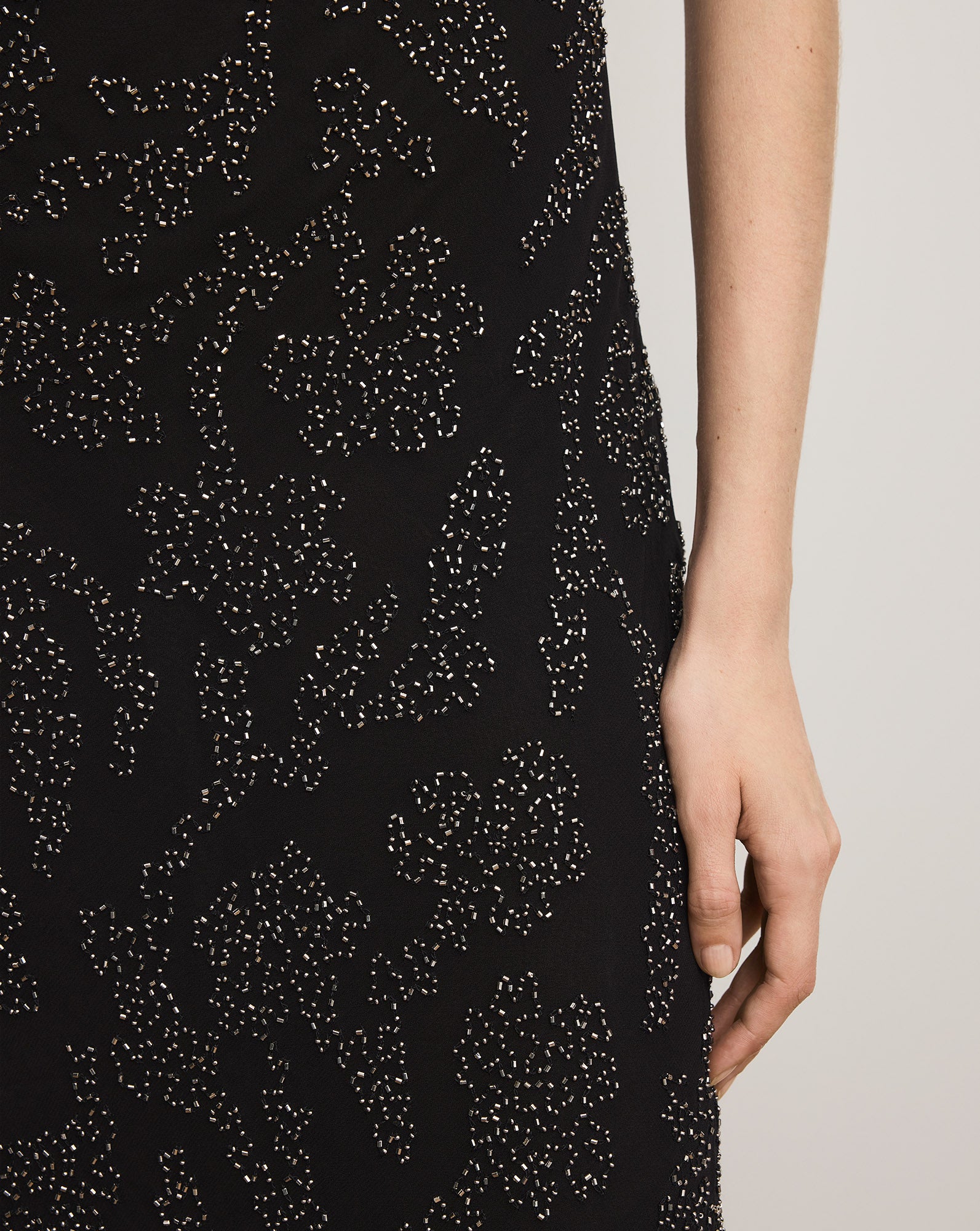 Veronica Beard Sylven Beaded Maxi Dress - Black