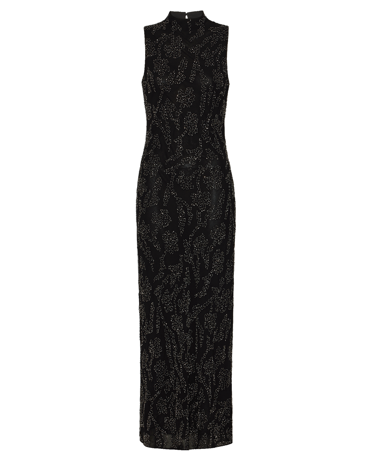 Veronica Beard Sylven Beaded Maxi Dress - Black