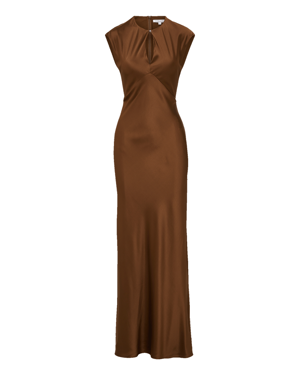 Veronica Beard Nelzy Silk Maxi Dress - Walnut