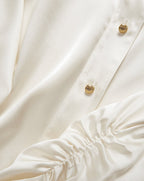 Veronica Beard Shiona Stretch-Silk Blouse - Dove White