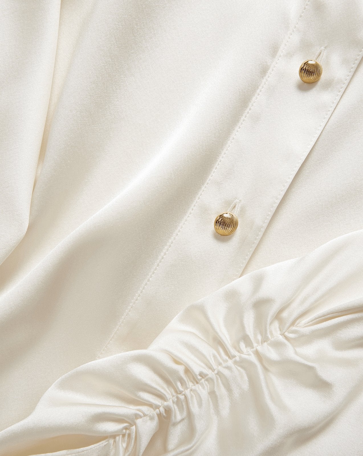 Veronica Beard Shiona Stretch-Silk Blouse - Dove White