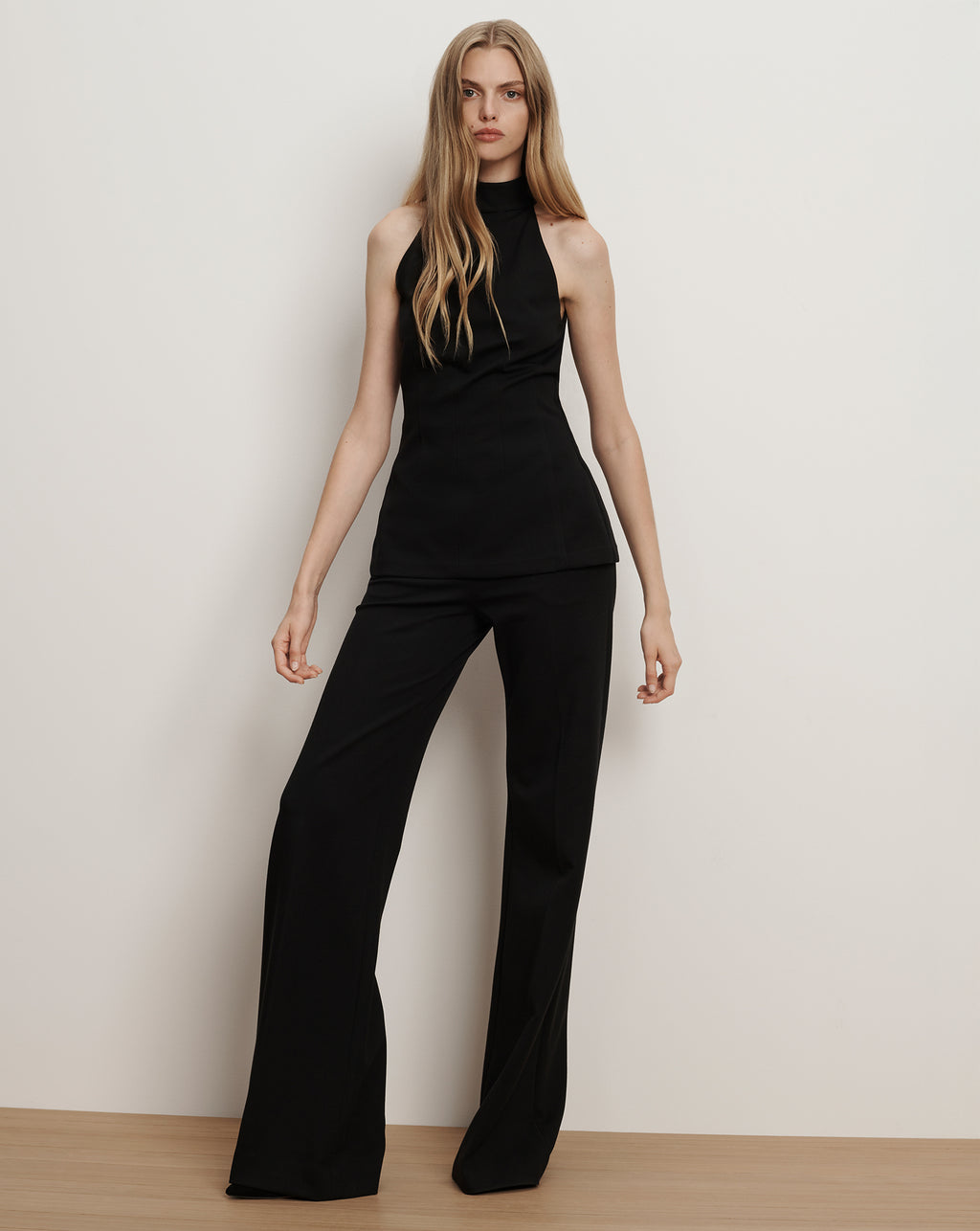 Veronica Beard Johanne Halter Top - Black