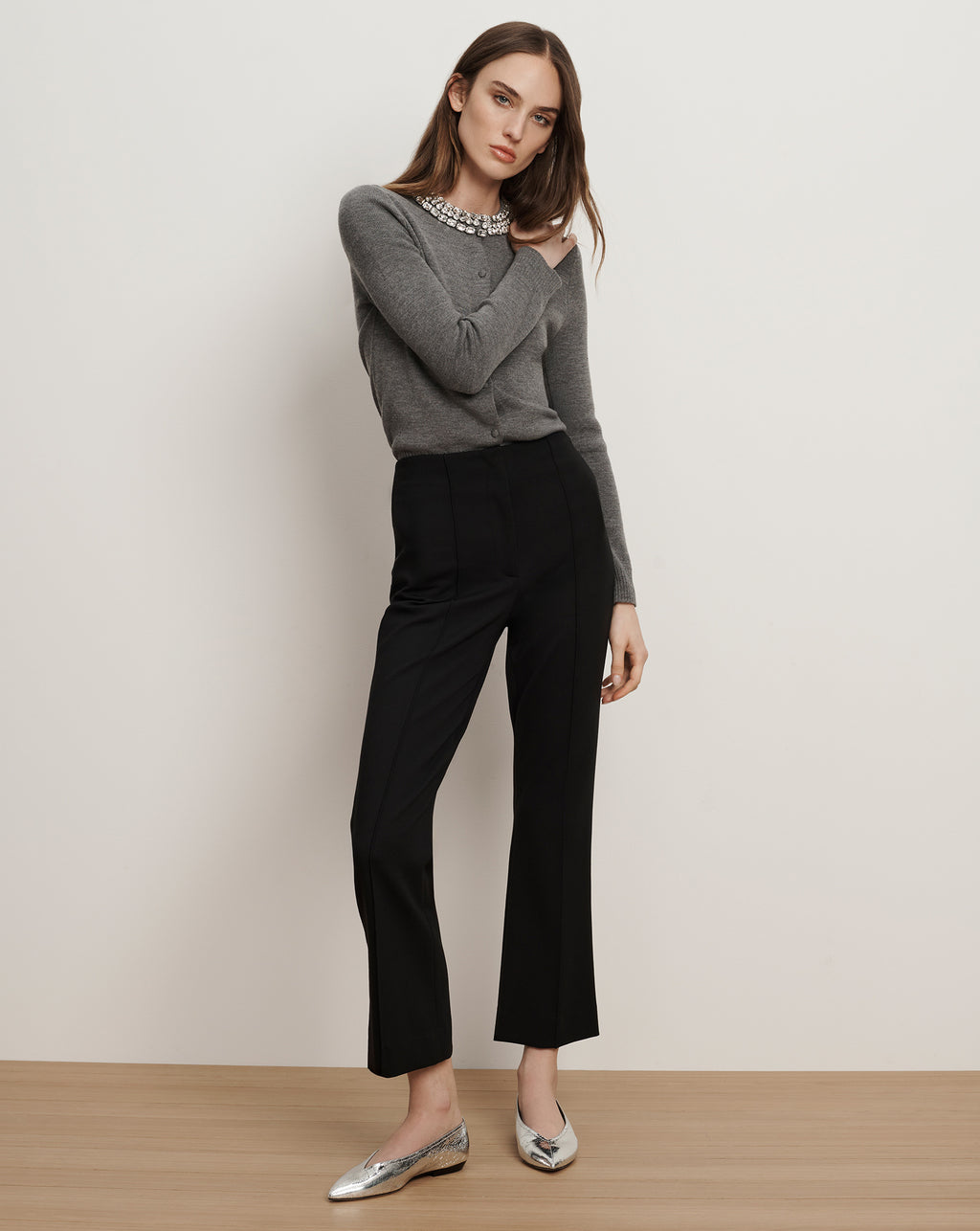 Veronica Beard Kean Slim-Leg Pant - Black