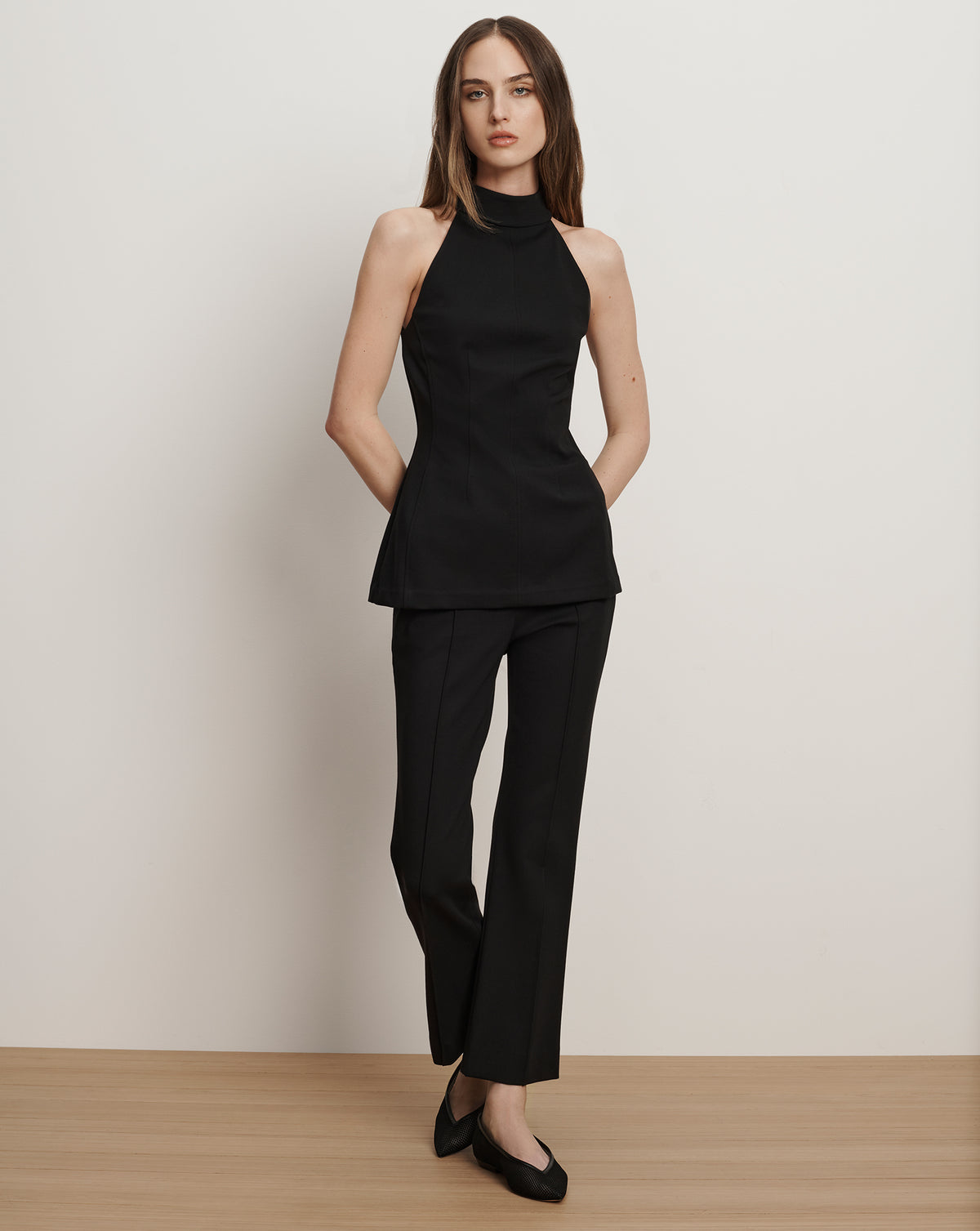 Veronica Beard Kean Slim-Leg Pant - Black