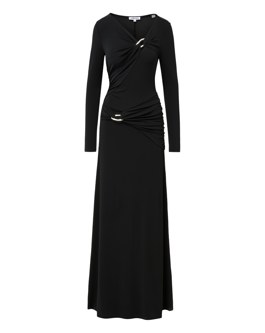 Veronica Beard Viela O-Ring Maxi Dress Black