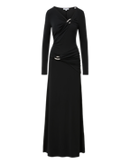 Veronica Beard Viela O-Ring Maxi Dress Black