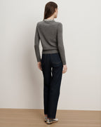 Veronica Beard Daro Embellished Cardigan - Dark Heather Grey