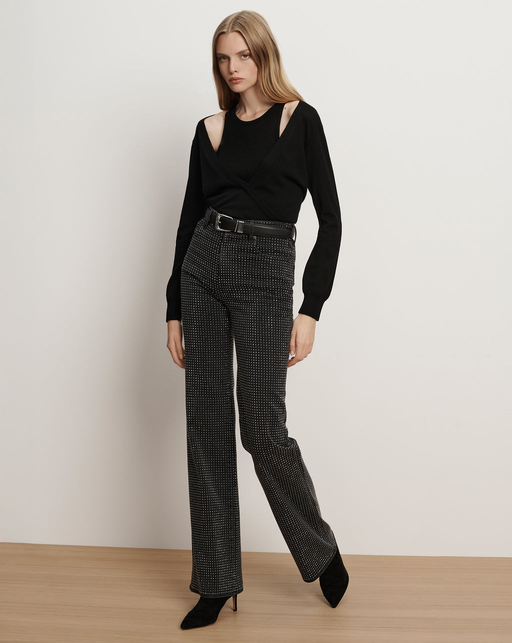 Veronica Beard Lolasee Merino Wool Pullover - Black