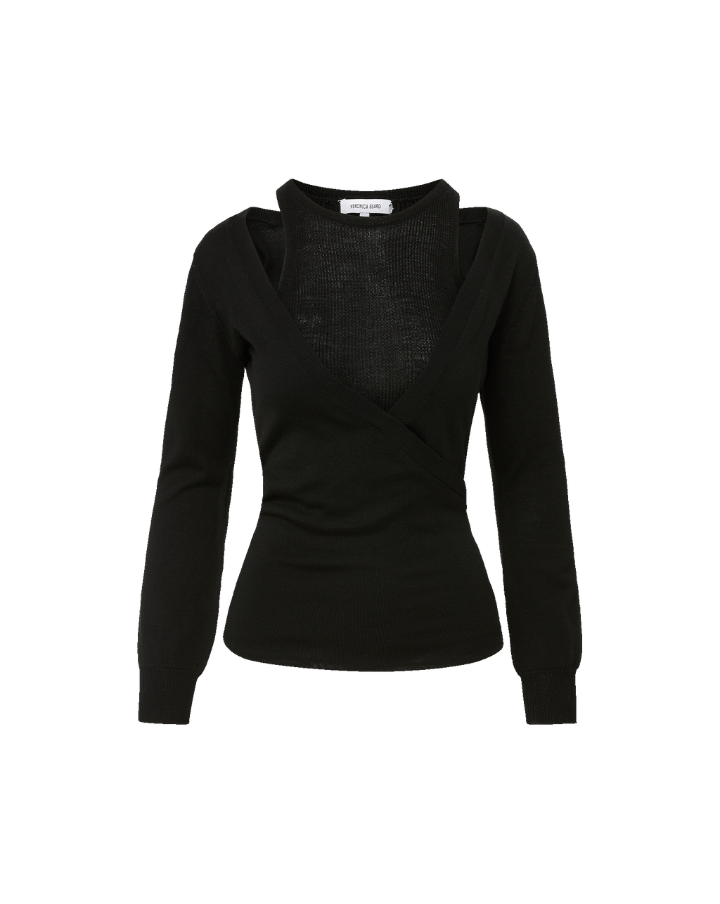 Veronica Beard Lolasee Merino Wool Pullover - Black