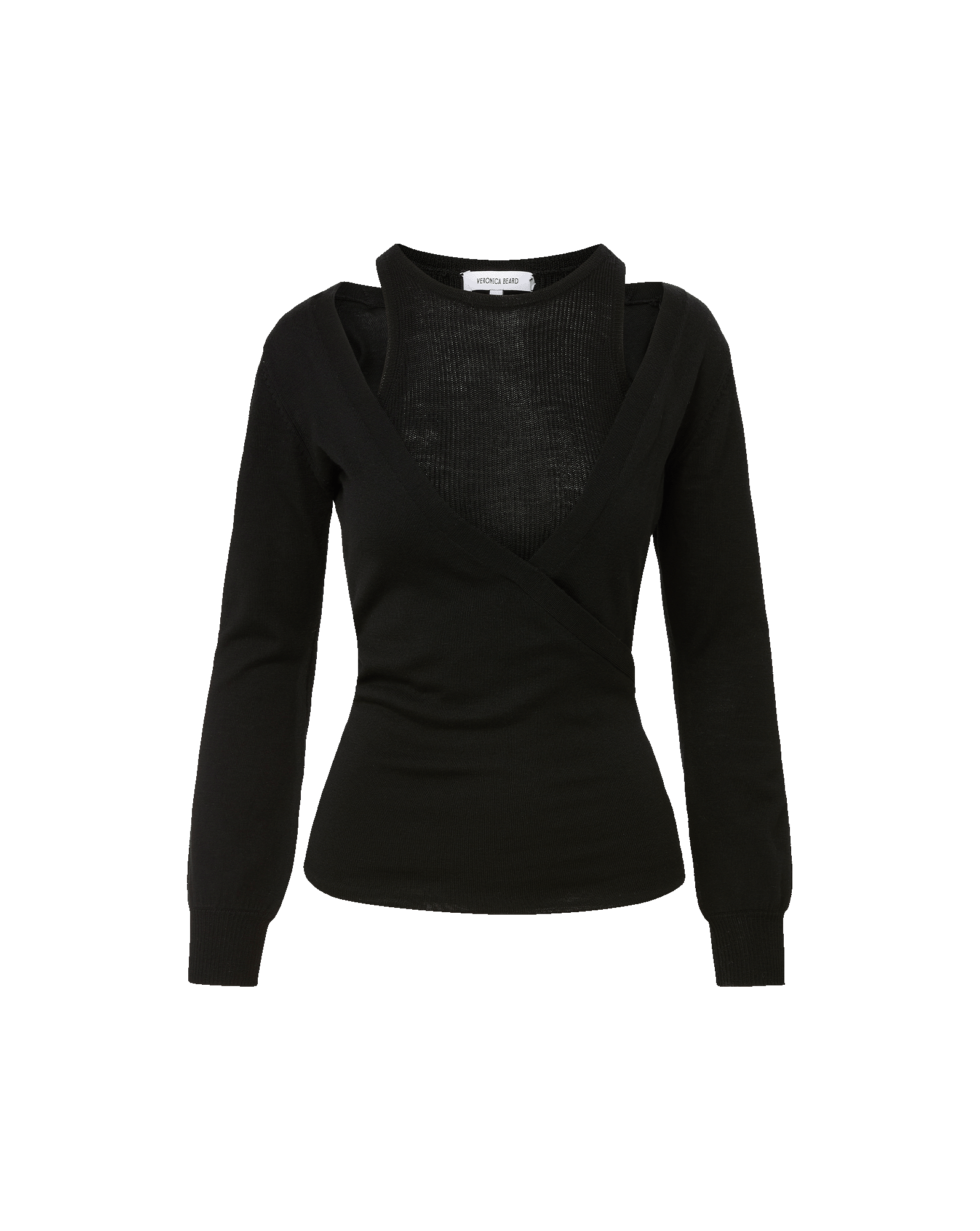 Veronica Beard Lolasee Merino Wool Pullover - Black