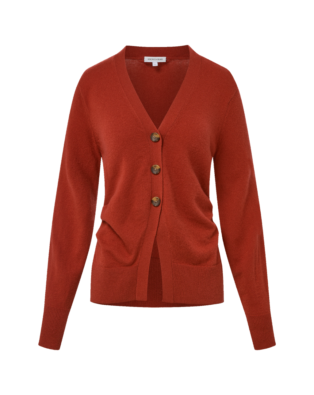 Veronica Beard Lamotte Cashmere Cardigan Carnelian Red