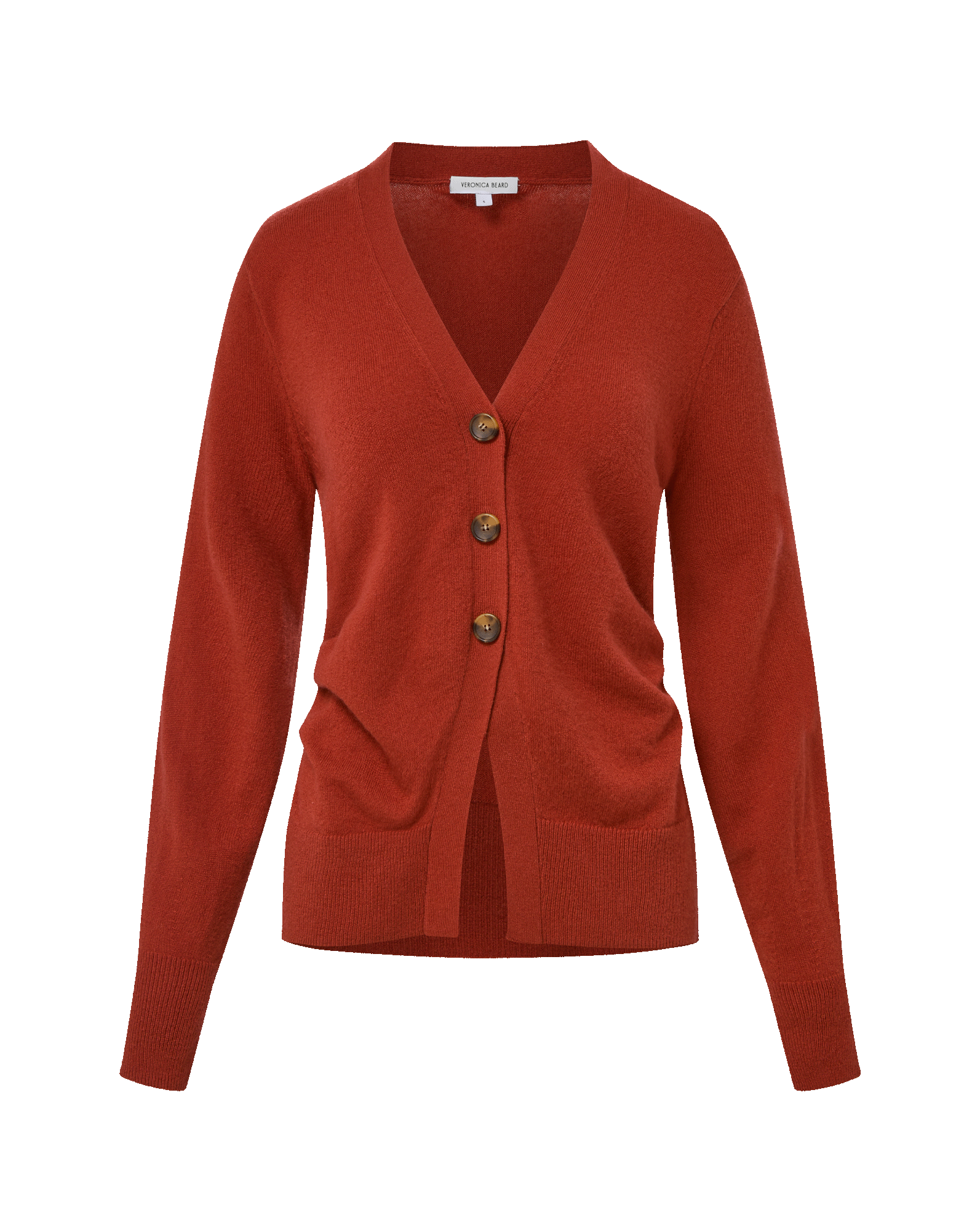 Veronica Beard Lamotte Cashmere Cardigan Carnelian Red