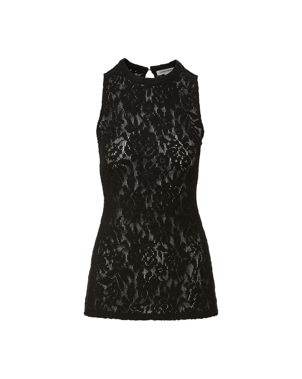 Veronica Beard Serenka Lace Tank Top Black