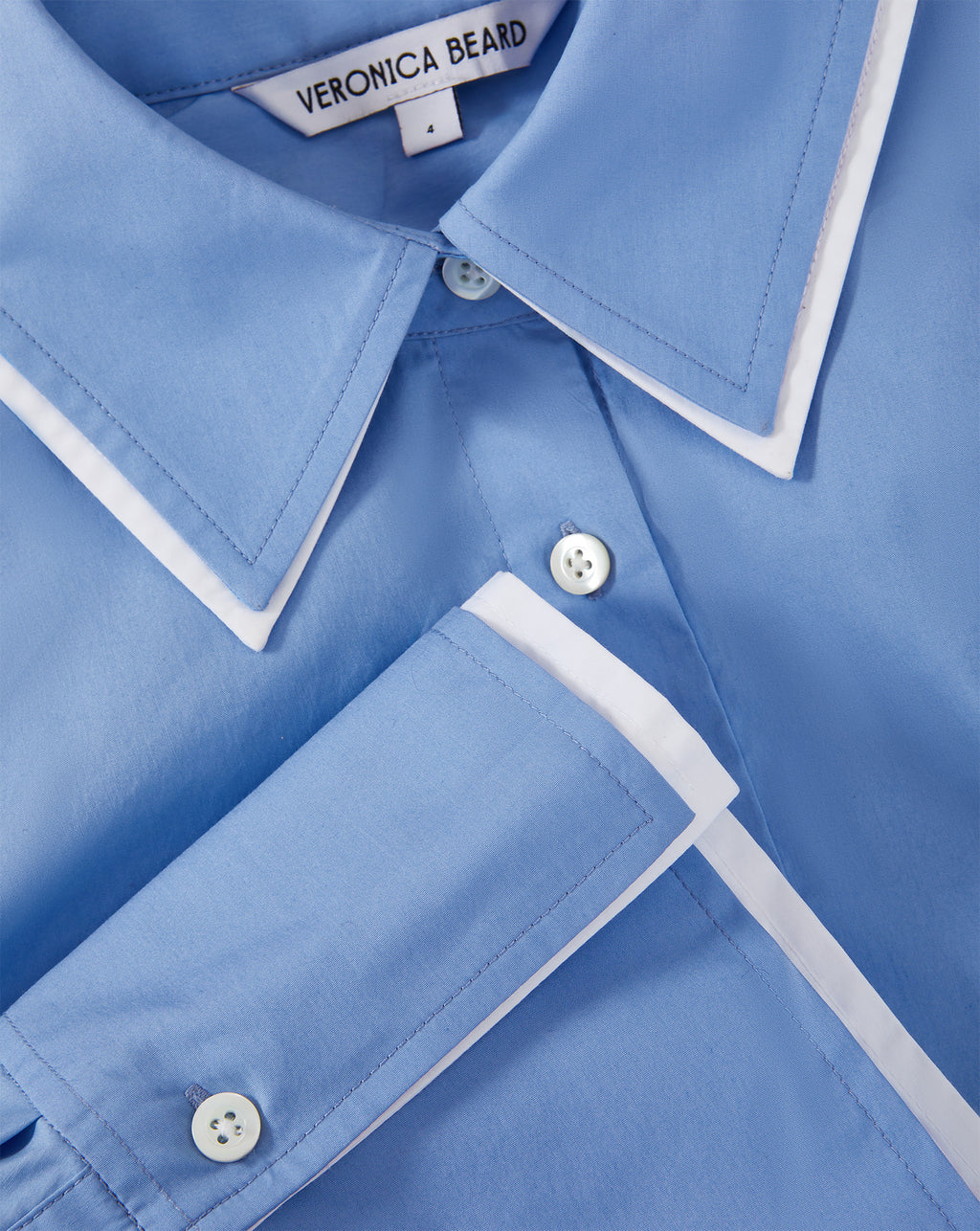 Veronica Beard Bonnie Button-Down Shirt - Cadet