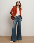 Veronica Beard Miller Dickey Jacket - Carnelian Red