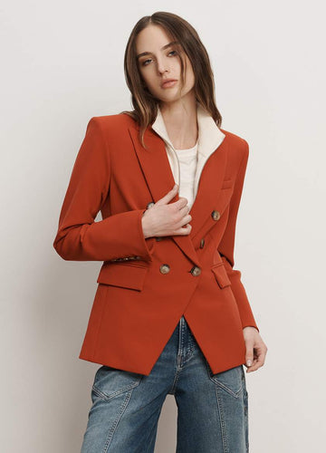 Veronica Beard Miller Dickey Jacket - Carnelian Red