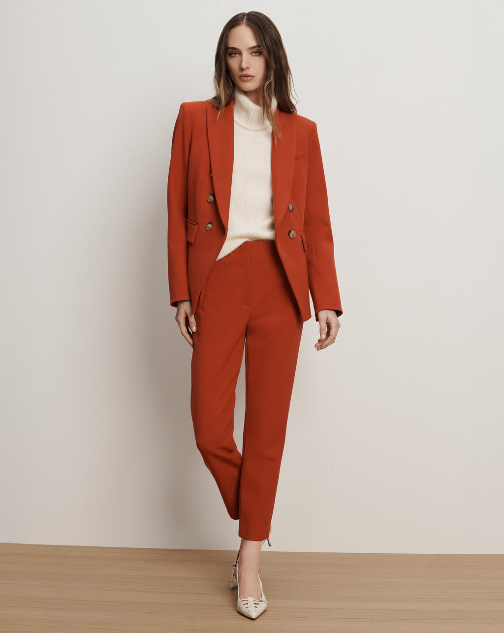 Veronica Beard Miller Dickey Jacket - Carnelian Red