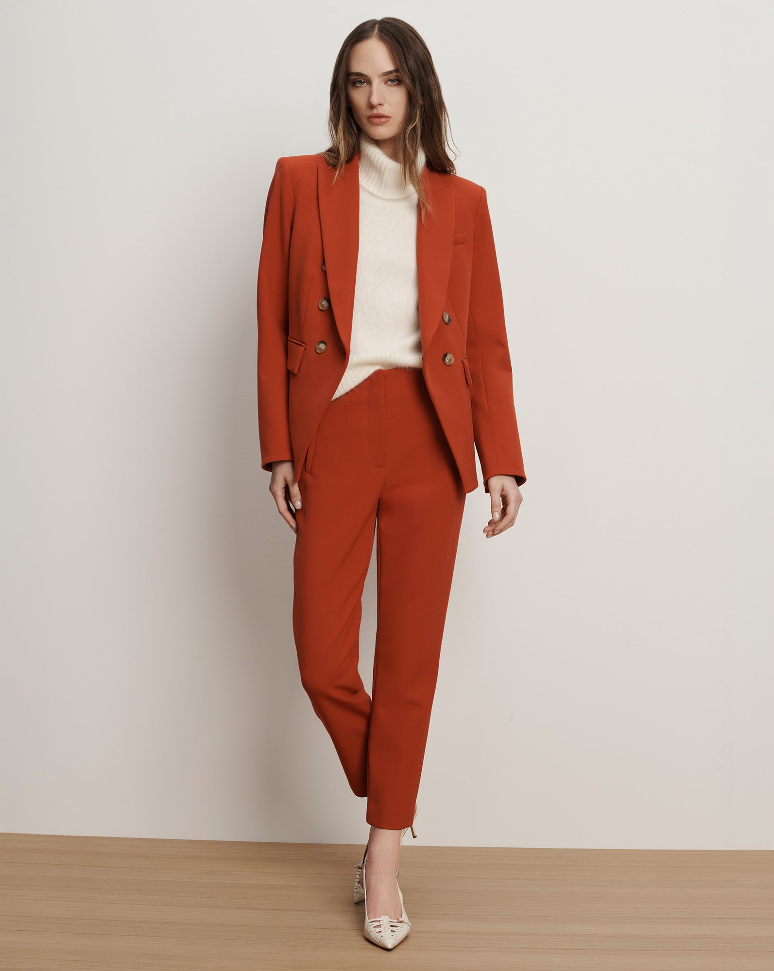 Veronica Beard Miller Dickey Jacket - Carnelian Red