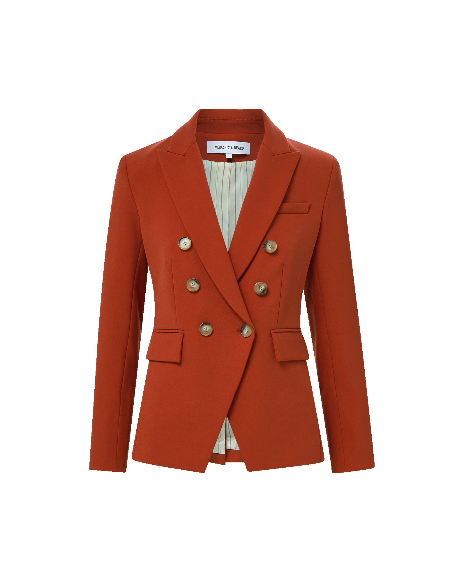 Veronica Beard Miller Dickey Jacket - Carnelian Red