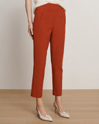 Veronica Beard Stila Slim Pant - Carnelian Red