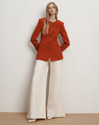 Veronica Beard Jessup Tailored Jacket - Carnelian Red